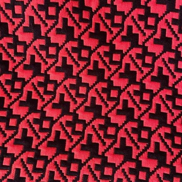 Sans Souci Dress Size Medium Burnt Orange and Black - Picture 3 of 8